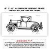 6 X 12 Full Size Aluminum License Plate for Cars and Trucks  Thumbnail