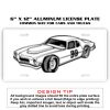 6 X 12 Full Size Aluminum License Plate for Cars and Trucks  Thumbnail