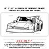 6 X 12 Full Size Aluminum License Plate for Cars and Trucks  Thumbnail