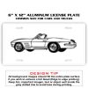 6 X 12 Full Size Aluminum License Plate for Cars and Trucks  Thumbnail