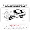 6 X 12 Full Size Aluminum License Plate for Cars and Trucks  Thumbnail