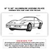 6 X 12 Full Size Aluminum License Plate for Cars and Trucks  Thumbnail