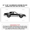 6 X 12 Full Size Aluminum License Plate for Cars and Trucks  Thumbnail