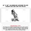 6 X 12 Full Size Aluminum License Plate for Cars and Trucks  Thumbnail