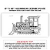 6 X 12 Full Size Aluminum License Plate for Cars and Trucks  Thumbnail