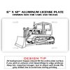 6 X 12 Full Size Aluminum License Plate for Cars and Trucks  Thumbnail
