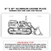 6 X 12 Full Size Aluminum License Plate for Cars and Trucks  Thumbnail