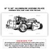 6 X 12 Full Size Aluminum License Plate for Cars and Trucks  Thumbnail