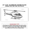 6 X 12 Full Size Aluminum License Plate for Cars and Trucks  Thumbnail
