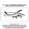 6 X 12 Full Size Aluminum License Plate for Cars and Trucks  Thumbnail