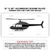 6 X 12 Full Size Aluminum License Plate for Cars and Trucks  Thumbnail