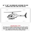 6 X 12 Full Size Aluminum License Plate for Cars and Trucks  Thumbnail