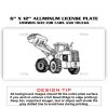 6 X 12 Full Size Aluminum License Plate for Cars and Trucks  Thumbnail