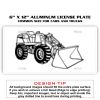 6 X 12 Full Size Aluminum License Plate for Cars and Trucks  Thumbnail