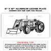 6 X 12 Full Size Aluminum License Plate for Cars and Trucks  Thumbnail