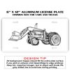 6 X 12 Full Size Aluminum License Plate for Cars and Trucks  Thumbnail