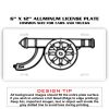 6 X 12 Full Size Aluminum License Plate for Cars and Trucks  Thumbnail