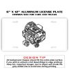 6 X 12 Full Size Aluminum License Plate for Cars and Trucks  Thumbnail