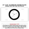 6 X 12 Full Size Aluminum License Plate for Cars and Trucks  Thumbnail
