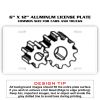 6 X 12 Full Size Aluminum License Plate for Cars and Trucks  Thumbnail