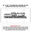 6 X 12 Full Size Aluminum License Plate for Cars and Trucks  Thumbnail