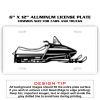 6 X 12 Full Size Aluminum License Plate for Cars and Trucks  Thumbnail