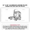 6 X 12 Full Size Aluminum License Plate for Cars and Trucks  Thumbnail