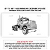 6 X 12 Full Size Aluminum License Plate for Cars and Trucks  Thumbnail