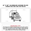 6 X 12 Full Size Aluminum License Plate for Cars and Trucks  Thumbnail