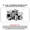 6 X 12 Full Size Aluminum License Plate for Cars and Trucks  Thumbnail