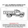 6 X 12 Full Size Aluminum License Plate for Cars and Trucks  Thumbnail