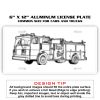 6 X 12 Full Size Aluminum License Plate for Cars and Trucks  Thumbnail