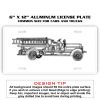 6 X 12 Full Size Aluminum License Plate for Cars and Trucks  Thumbnail