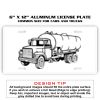 6 X 12 Full Size Aluminum License Plate for Cars and Trucks  Thumbnail