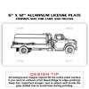 6 X 12 Full Size Aluminum License Plate for Cars and Trucks  Thumbnail