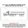 6 X 12 Full Size Aluminum License Plate for Cars and Trucks  Thumbnail
