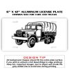 6 X 12 Full Size Aluminum License Plate for Cars and Trucks  Thumbnail
