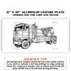 6 X 12 Full Size Aluminum License Plate for Cars and Trucks  Thumbnail