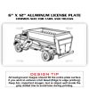 6 X 12 Full Size Aluminum License Plate for Cars and Trucks  Thumbnail