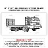 6 X 12 Full Size Aluminum License Plate for Cars and Trucks  Thumbnail