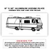 6 X 12 Full Size Aluminum License Plate for Cars and Trucks  Thumbnail
