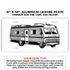 6 X 12 Full Size Aluminum License Plate for Cars and Trucks  Thumbnail