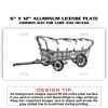 6 X 12 Full Size Aluminum License Plate for Cars and Trucks  Thumbnail