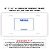 6 X 12 Full Size Aluminum License Plate for Cars and Trucks  Thumbnail