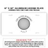 6 X 12 Full Size Aluminum License Plate for Cars and Trucks  Thumbnail