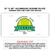 6 X 12 Full Size Aluminum License Plate for Cars and Trucks  Thumbnail