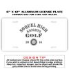 6 X 12 Full Size Aluminum License Plate for Cars and Trucks  Thumbnail