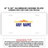 6 X 12 Full Size Aluminum License Plate for Cars and Trucks  Thumbnail