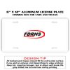 6 X 12 Full Size Aluminum License Plate for Cars and Trucks  Thumbnail