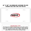 6 X 12 Full Size Aluminum License Plate for Cars and Trucks  Thumbnail